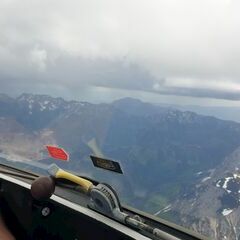 Flugwegposition um 12:56:08: Aufgenommen in der Nähe von Eisenerz, Österreich in 2706 Meter